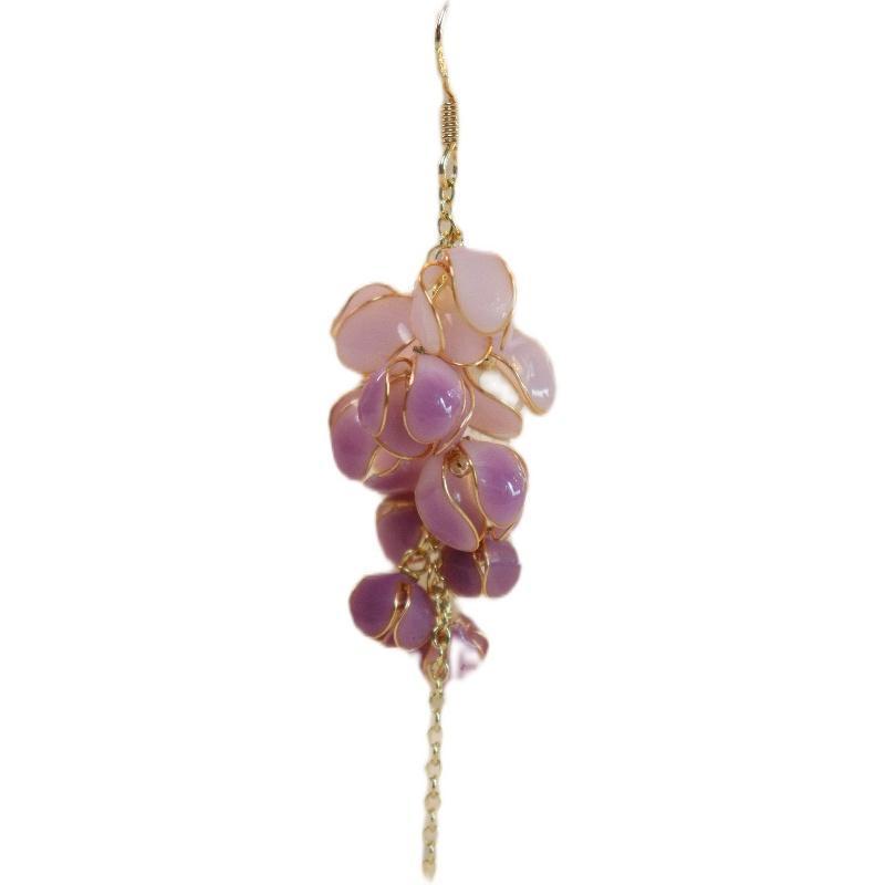 Wisteria Flower Earrings Original Temperament